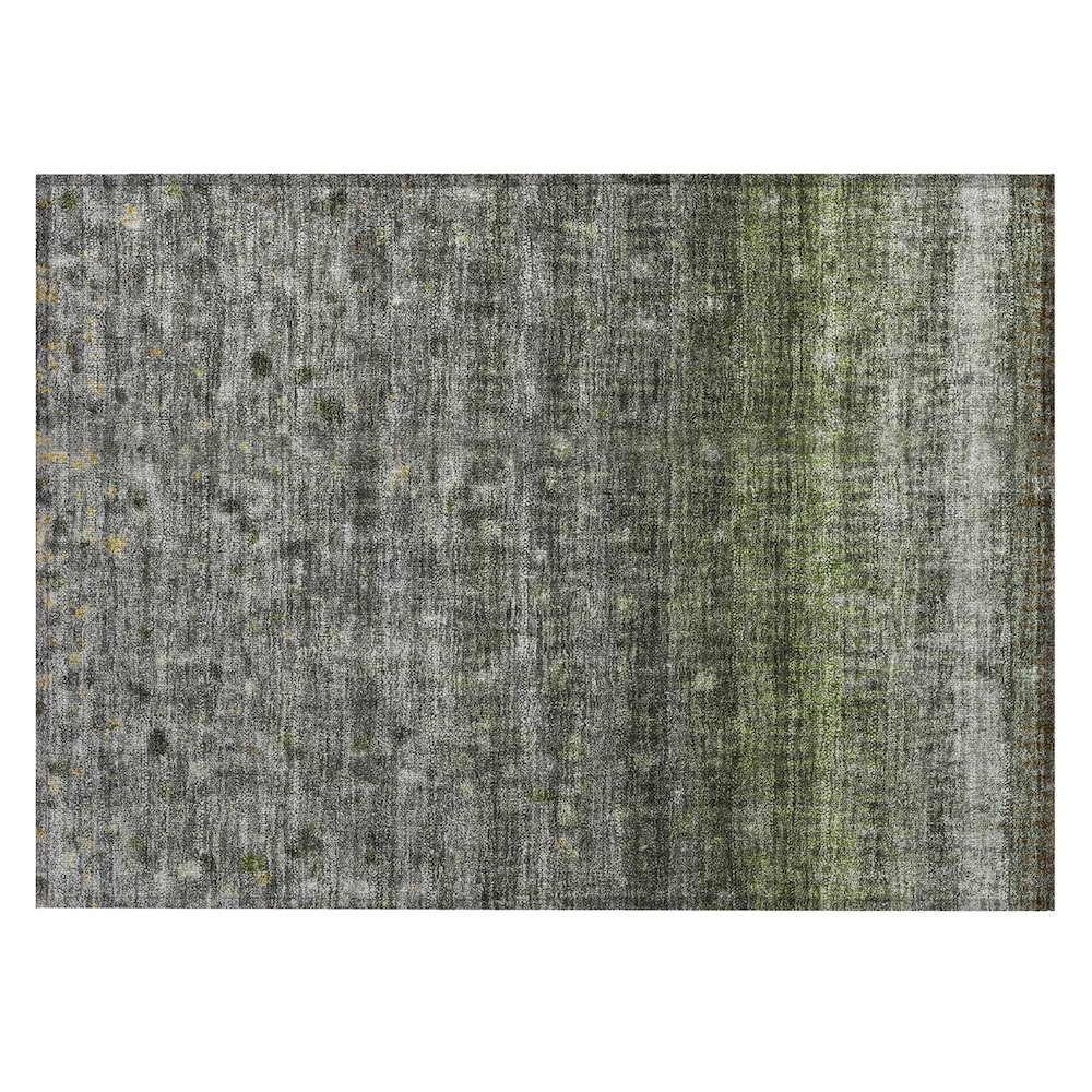 Machine Washable Indoor/Outdoor Chantille ACN2316 Green 1'8" x 2'6" Rug. Picture 1