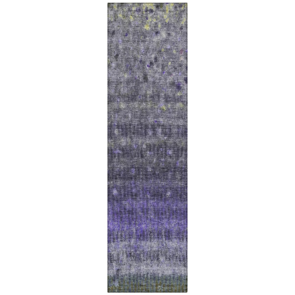 Machine Washable Indoor/Outdoor Chantille ACN2316 Purple 2'3" x 7'6" Runner Rug. Picture 1