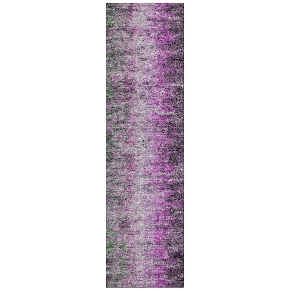 Machine Washable Indoor/Outdoor Chantille ACN2318 Purple 2'3" x 7'6" Runner Rug. Picture 1