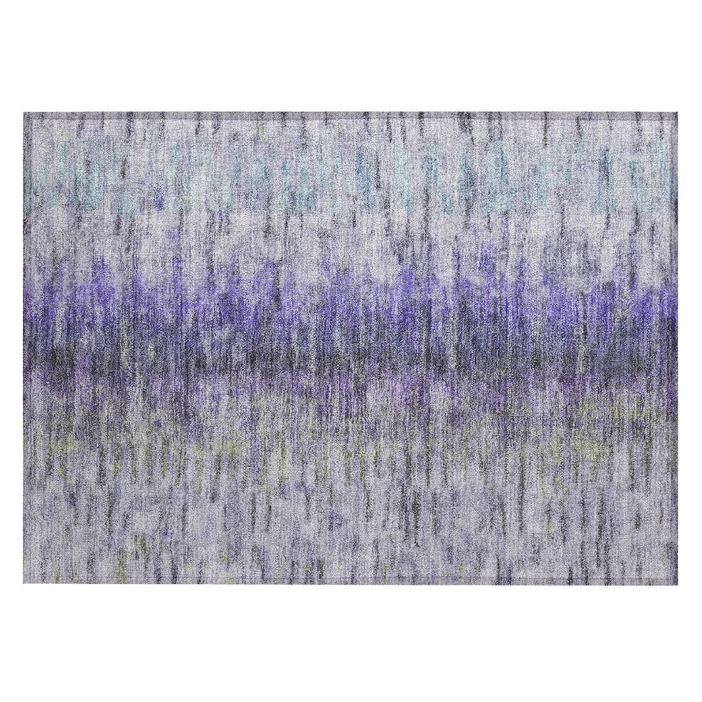 Machine Washable Indoor/Outdoor Chantille ACN2319 Purple 1'8" x 2'6" Rug. Picture 1