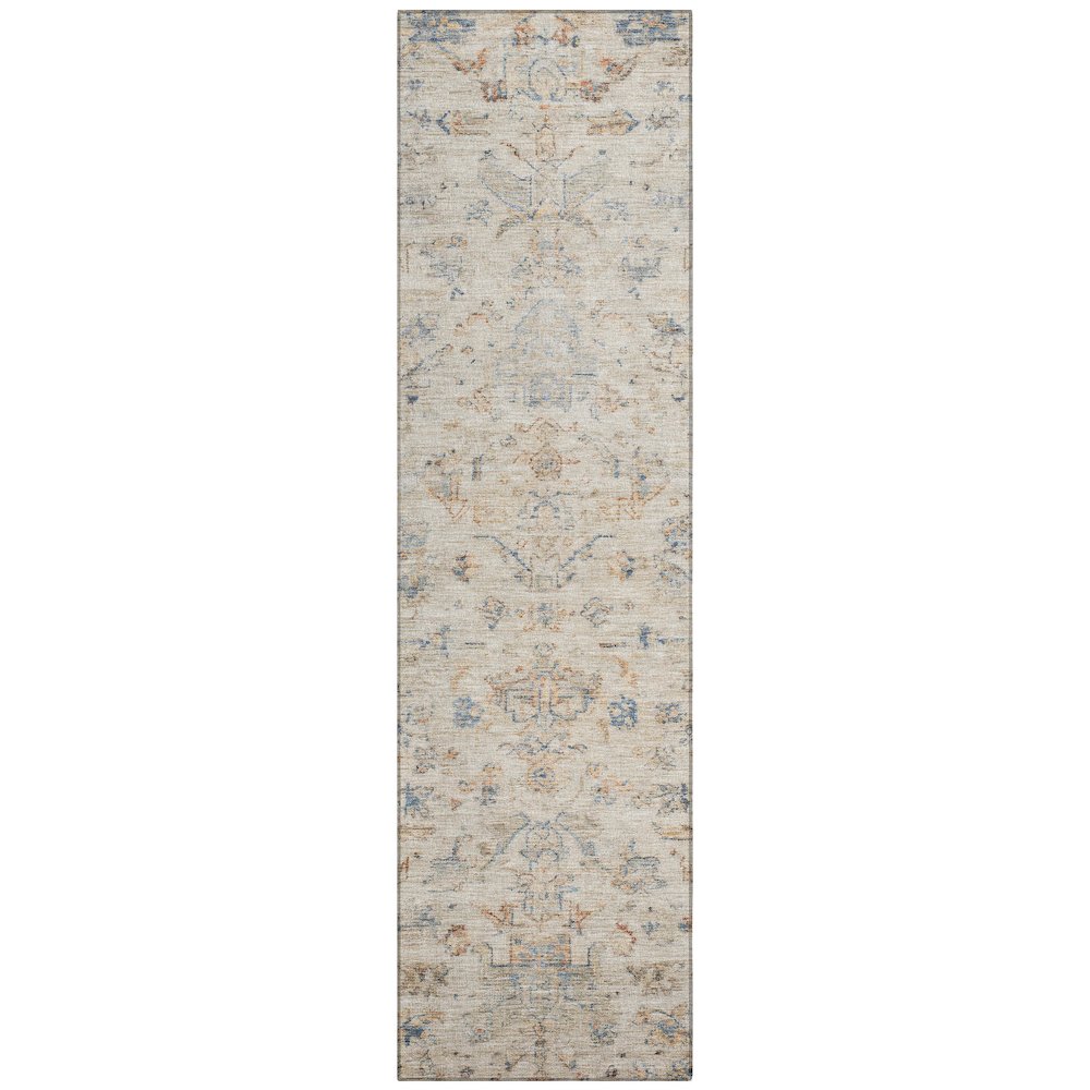 Machine Washable Indoor/Outdoor Chantille ACN2322 Brown 2'3" x 7'6" Runner Rug. Picture 1
