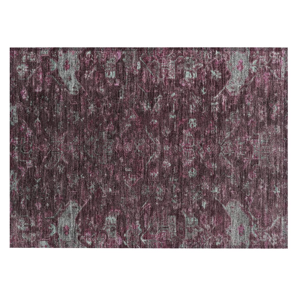 Machine Washable Indoor/Outdoor Chantille ACN2322 Red 1'8" x 2'6" Rug. Picture 1
