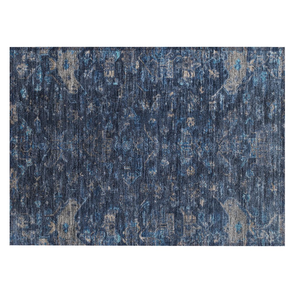 Machine Washable Indoor/Outdoor Chantille ACN2322 Blue 1'8" x 2'6" Rug. Picture 1