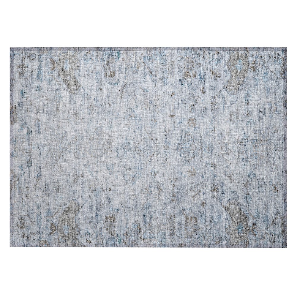 Machine Washable Indoor/Outdoor Chantille ACN2322 Blue 1'8" x 2'6" Rug. Picture 1