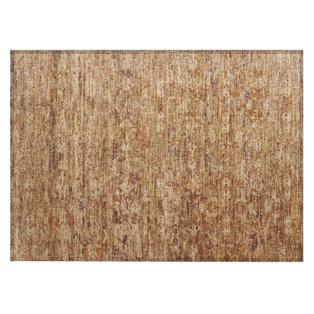 Machine Washable Indoor/Outdoor Chantille ACN2324 Orange 1'8" x 2'6" Rug. Picture 1