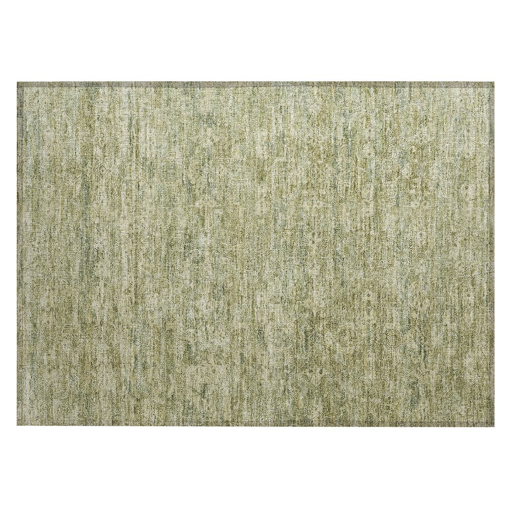 Machine Washable Indoor/Outdoor Chantille ACN2324 Green 1'8" x 2'6" Rug. Picture 1