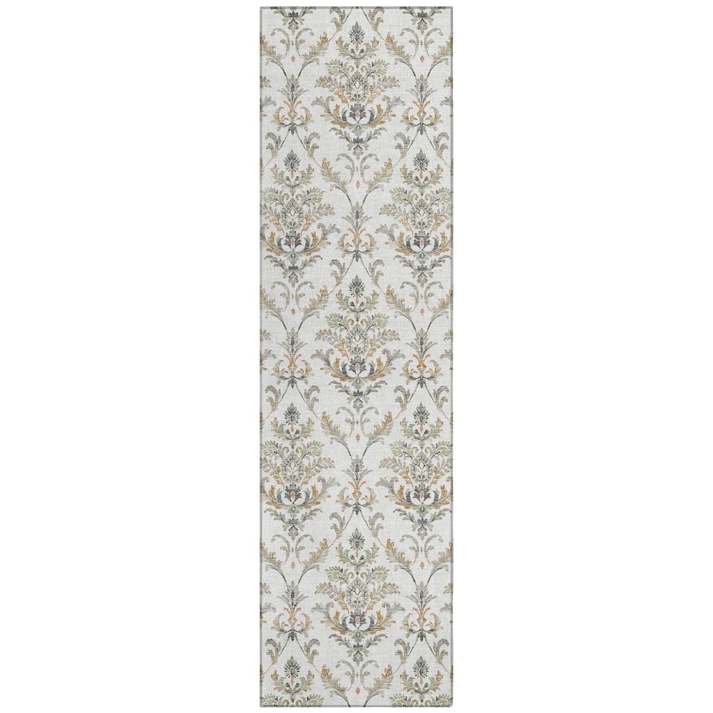 Machine Washable Indoor/Outdoor Chantille ACN2325 Ivory 2'3" x 7'6" Runner Rug. Picture 1