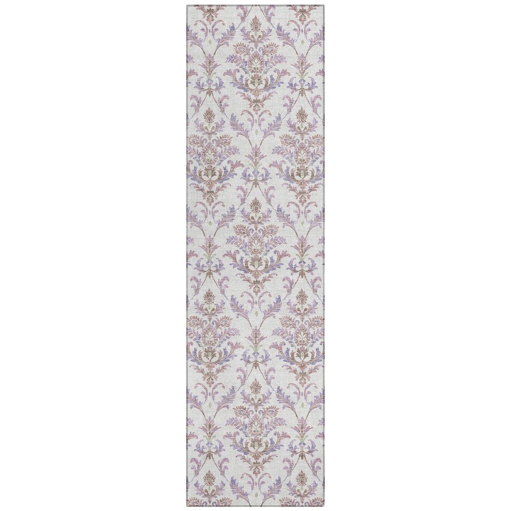Machine Washable Indoor/Outdoor Chantille ACN2325 Purple 2'3" x 7'6" Runner Rug. Picture 1