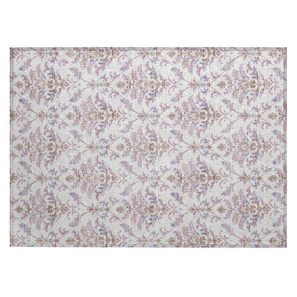 Machine Washable Indoor/Outdoor Chantille ACN2325 Purple 1'8" x 2'6" Rug. Picture 1