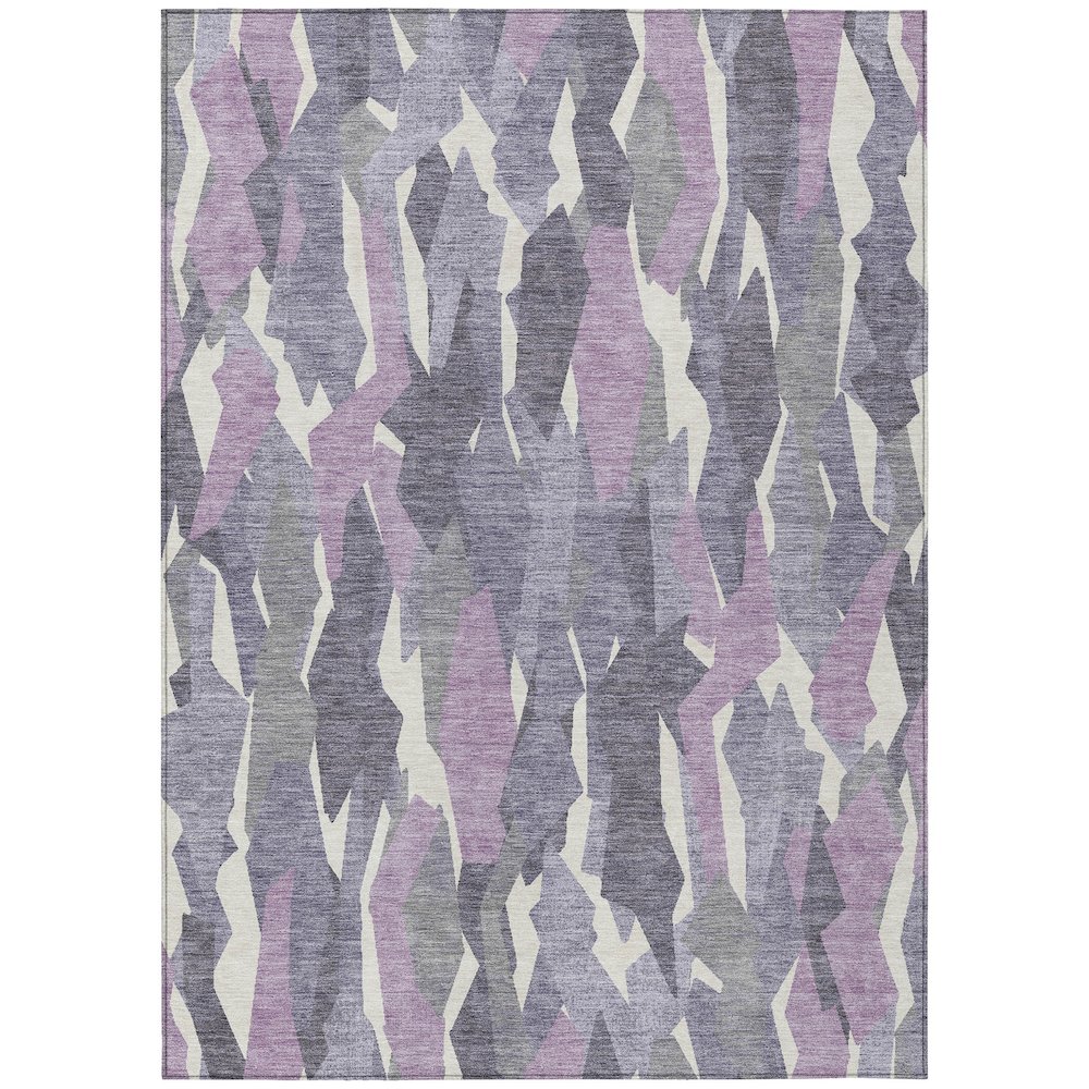Machine Washable Indoor/Outdoor Chantille ACN2329 Purple 2'6" x 3'10" Rug. Picture 1