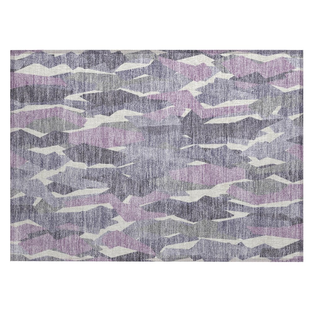 Machine Washable Indoor/Outdoor Chantille ACN2329 Purple 1'8" x 2'6" Rug. Picture 1