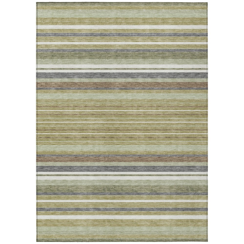 Machine Washable Indoor/Outdoor Chantille ACN2330 Green 2'6" x 3'10" Rug. Picture 1