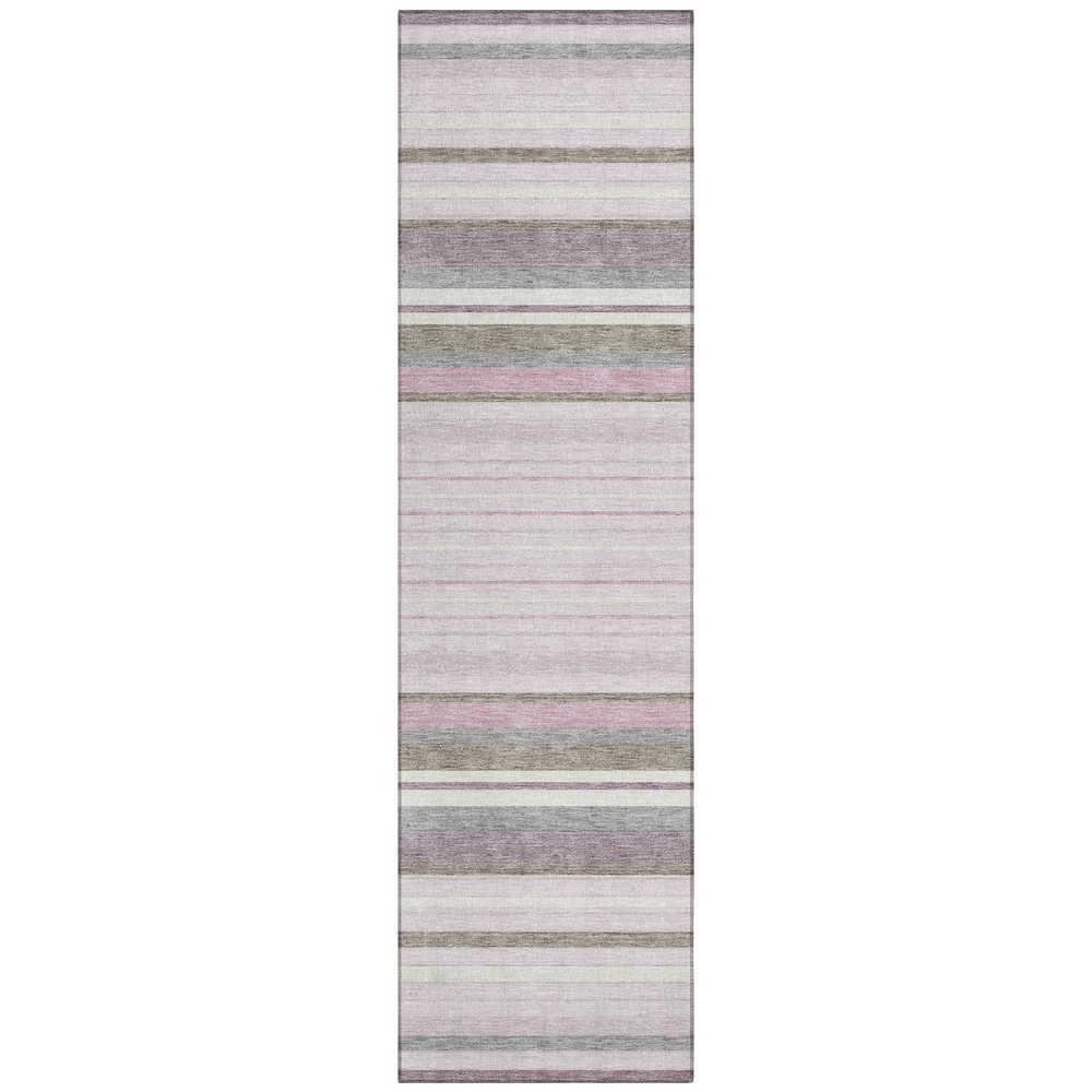 Machine Washable Indoor/Outdoor Chantille ACN2330 Pink 2'3" x 7'6" Runner Rug. Picture 1