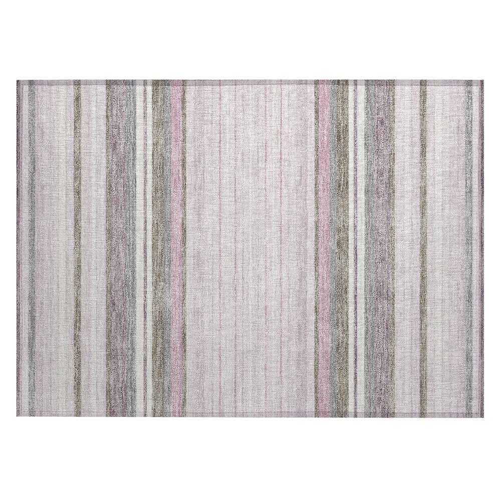 Machine Washable Indoor/Outdoor Chantille ACN2330 Pink 1'8" x 2'6" Rug. Picture 1