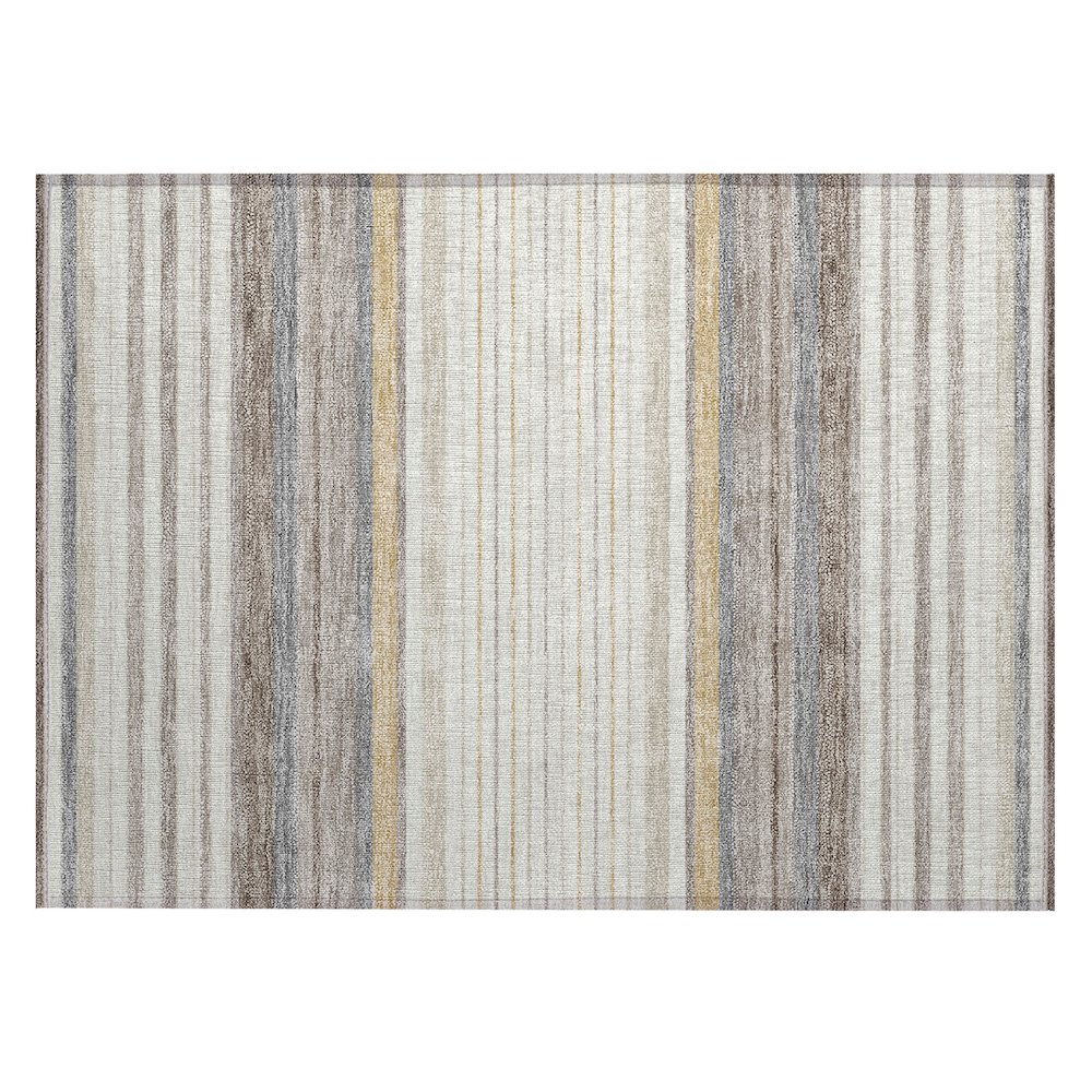 Machine Washable Indoor/Outdoor Chantille ACN2330 Ivory 1'8" x 2'6" Rug. Picture 1