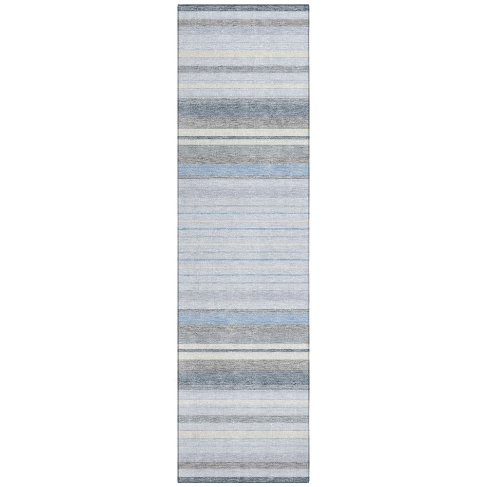 Machine Washable Indoor/Outdoor Chantille ACN2330 Blue 2'3" x 7'6" Runner Rug. Picture 1