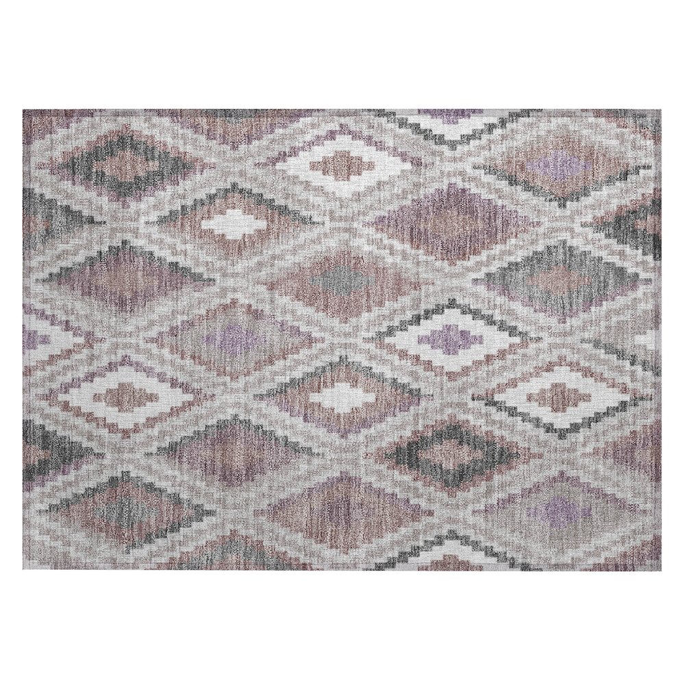 Machine Washable Indoor/Outdoor Chantille ACN2331 Pink 1'8" x 2'6" Rug. Picture 1
