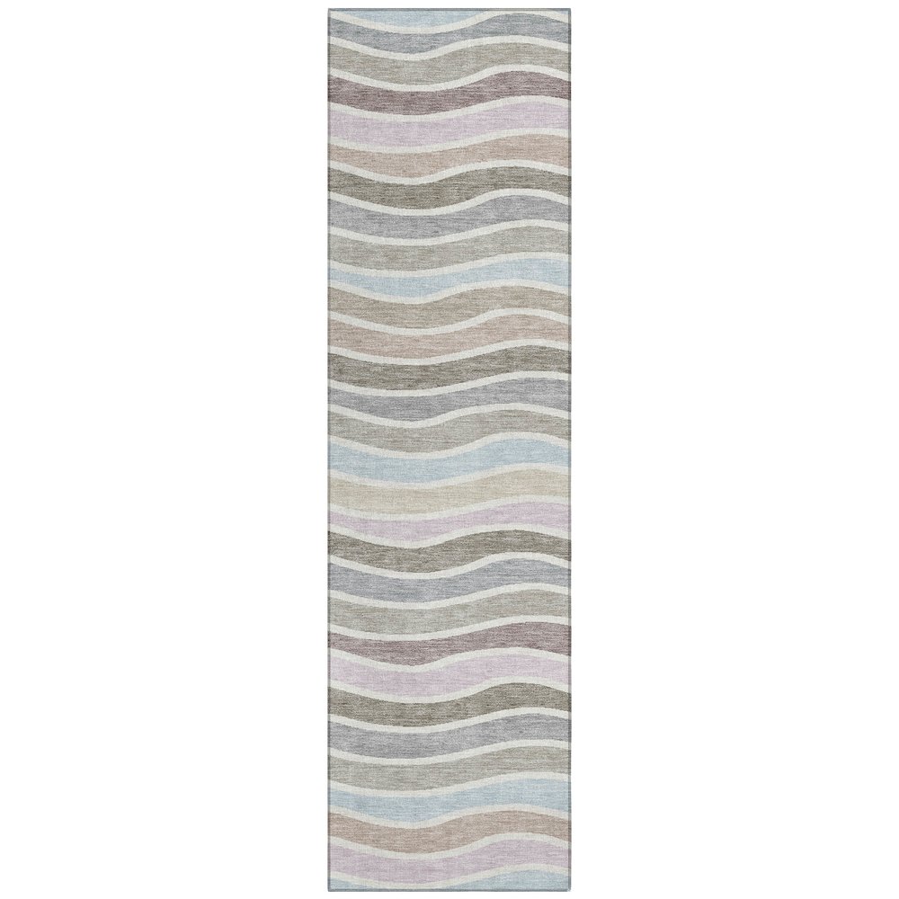 Machine Washable Indoor/Outdoor Chantille ACN2333 Brown 2'3" x 7'6" Runner Rug. Picture 1