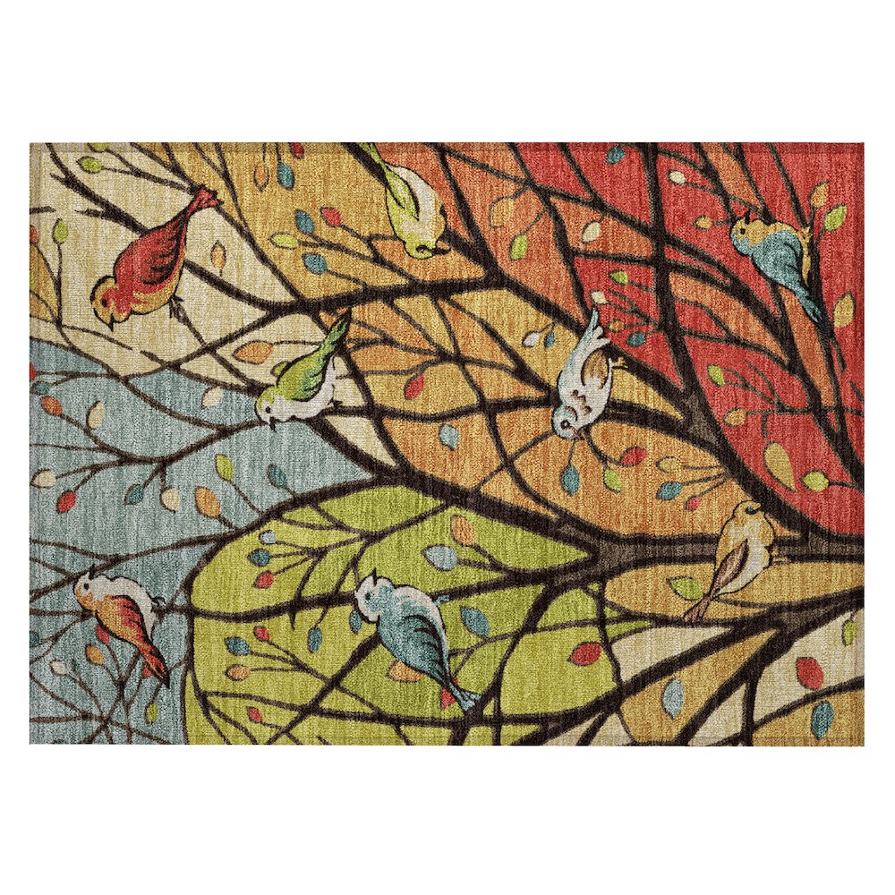 Machine Washable Indoor/Outdoor Chantille ACN2336 Gold 1'8" x 2'6" Rug. Picture 1