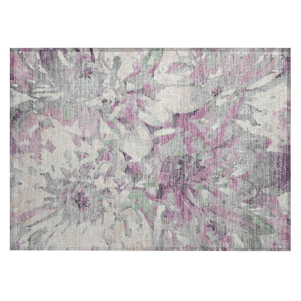 Machine Washable Indoor/Outdoor Chantille ACN2340 Pink 1'8" x 2'6" Rug. Picture 1