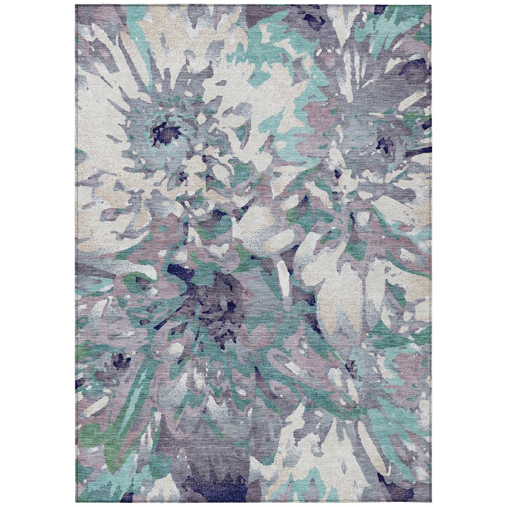 Machine Washable Indoor/Outdoor Chantille ACN2340 Purple 2'6" x 3'10" Rug. Picture 1