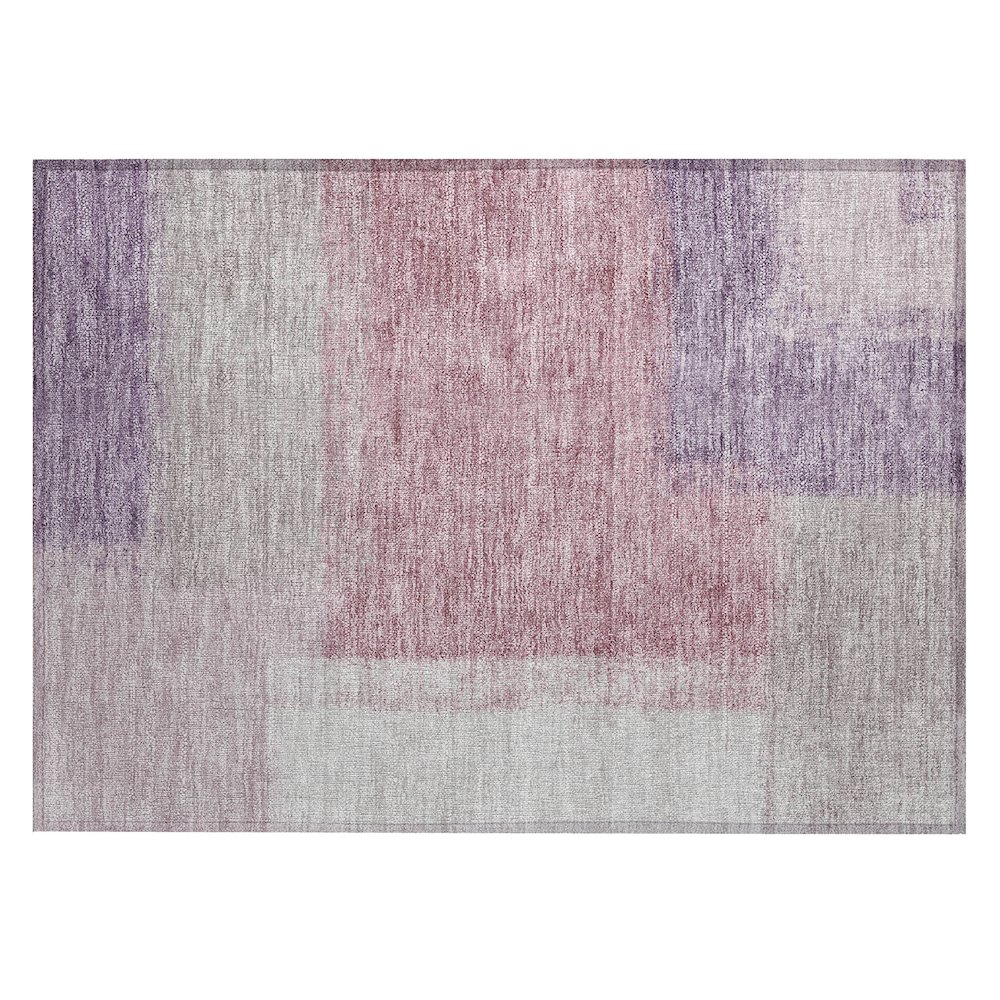 Machine Washable Indoor/Outdoor Chantille ACN2341 Pink 1'8" x 2'6" Rug. Picture 1
