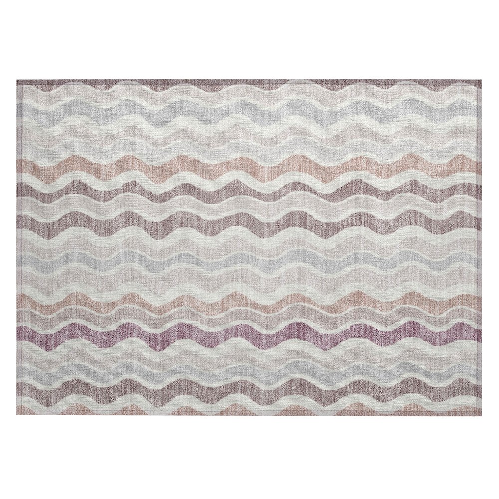 Machine Washable Indoor/Outdoor Chantille ACN2342 Pink 1'8" x 2'6" Rug. Picture 1