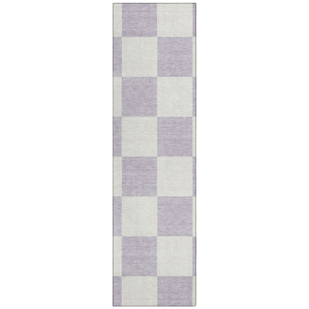 Machine Washable Indoor/Outdoor Chantille ACN2345 Purple 2'3" x 7'6" Runner Rug. Picture 1