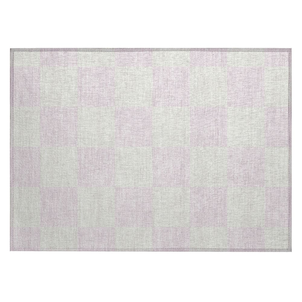 Machine Washable Indoor/Outdoor Chantille ACN2345 Pink 1'8" x 2'6" Rug. Picture 1
