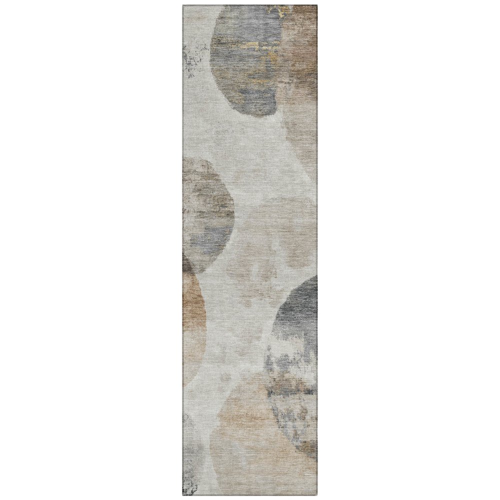 Machine Washable Indoor/Outdoor Chantille ACN2346 Brown 2'3" x 7'6" Runner Rug. Picture 1