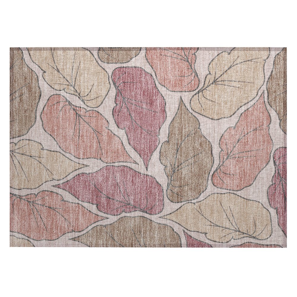 Machine Washable Indoor/Outdoor Chantille ACN2348 Pink 1'8" x 2'6" Rug. Picture 1