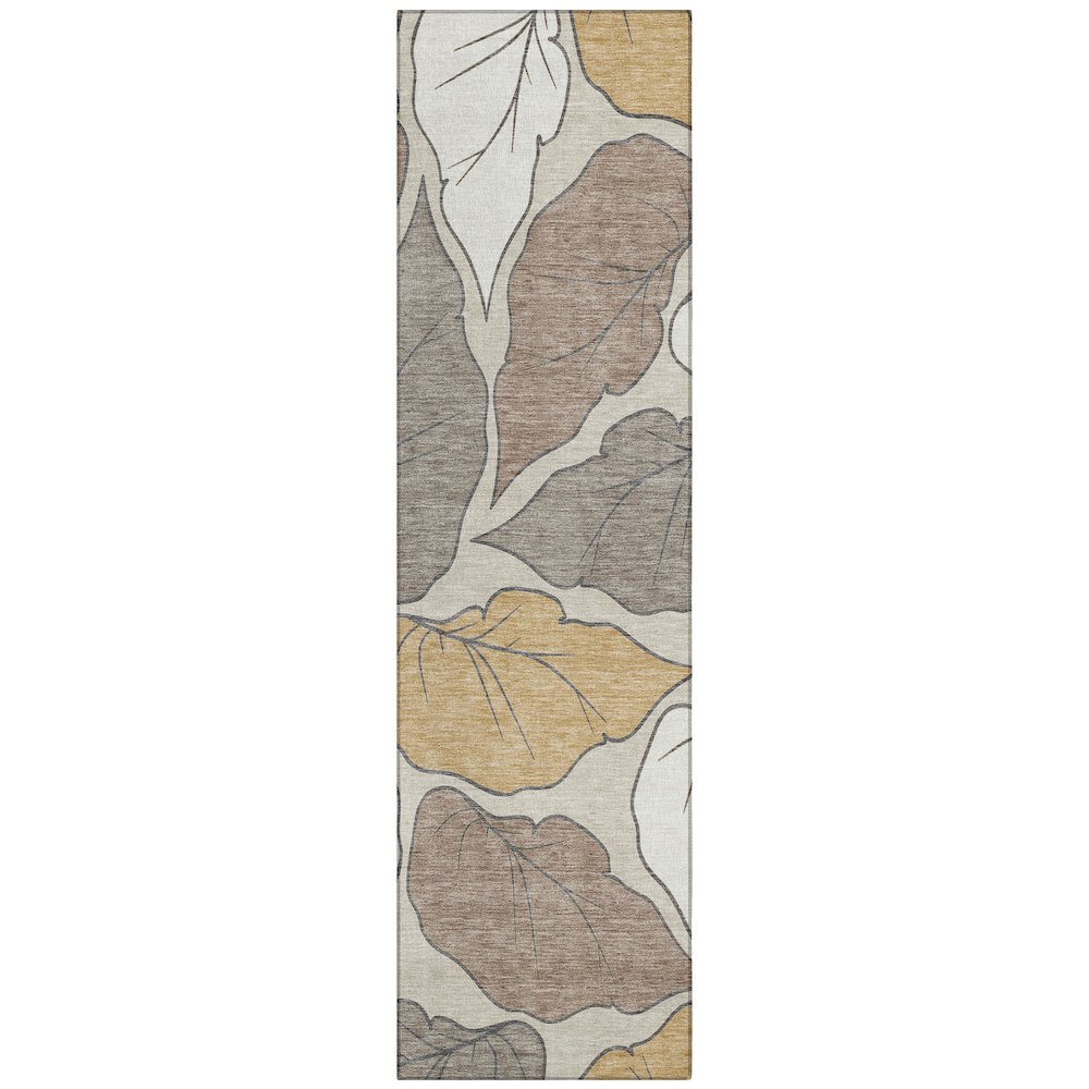 Machine Washable Indoor/Outdoor Chantille ACN2348 Ivory 2'3" x 7'6" Runner Rug. Picture 1