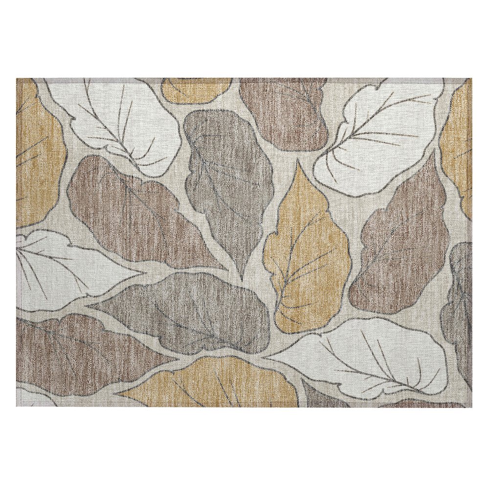 Machine Washable Indoor/Outdoor Chantille ACN2348 Ivory 1'8" x 2'6" Rug. Picture 1