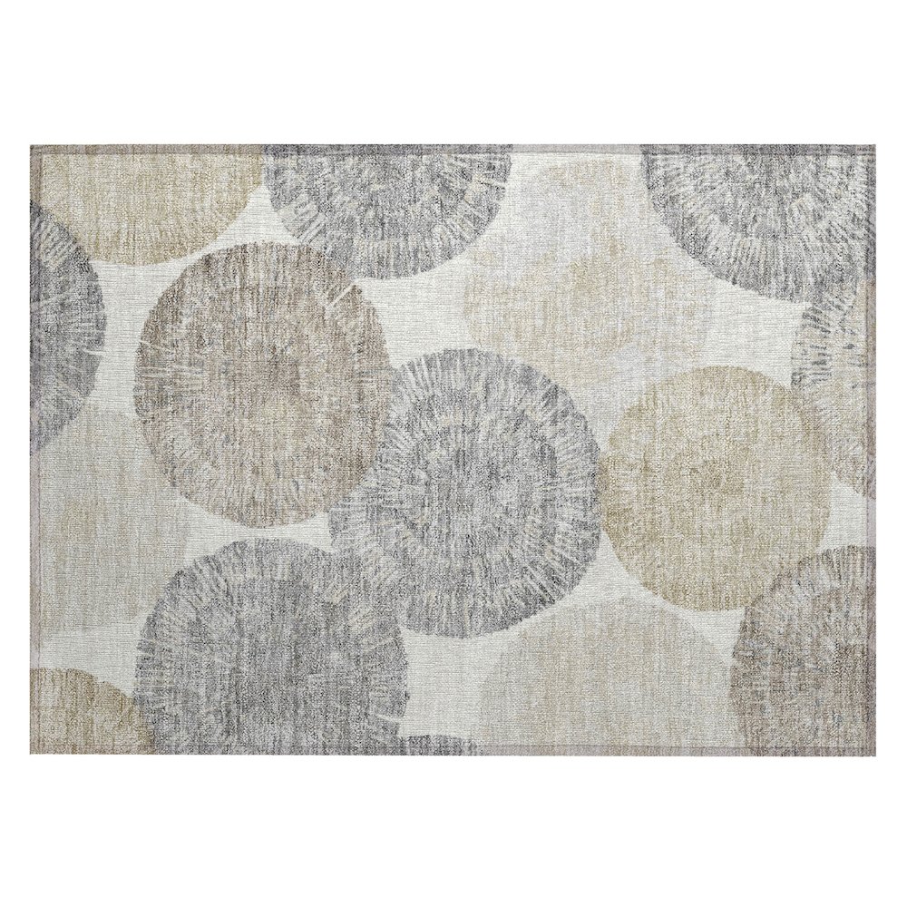 Machine Washable Indoor/Outdoor Chantille ACN2351 Ivory 1'8" x 2'6" Rug. Picture 1