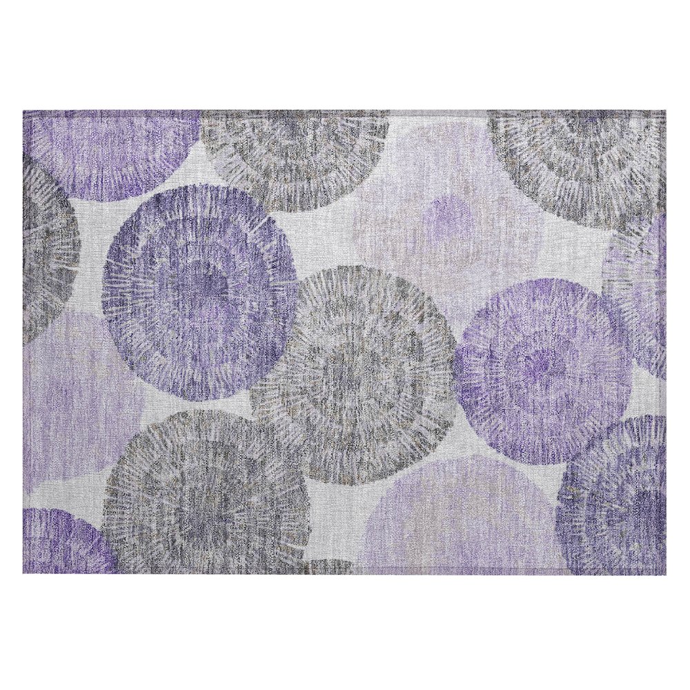 Machine Washable Indoor/Outdoor Chantille ACN2351 Purple 1'8" x 2'6" Rug. Picture 1