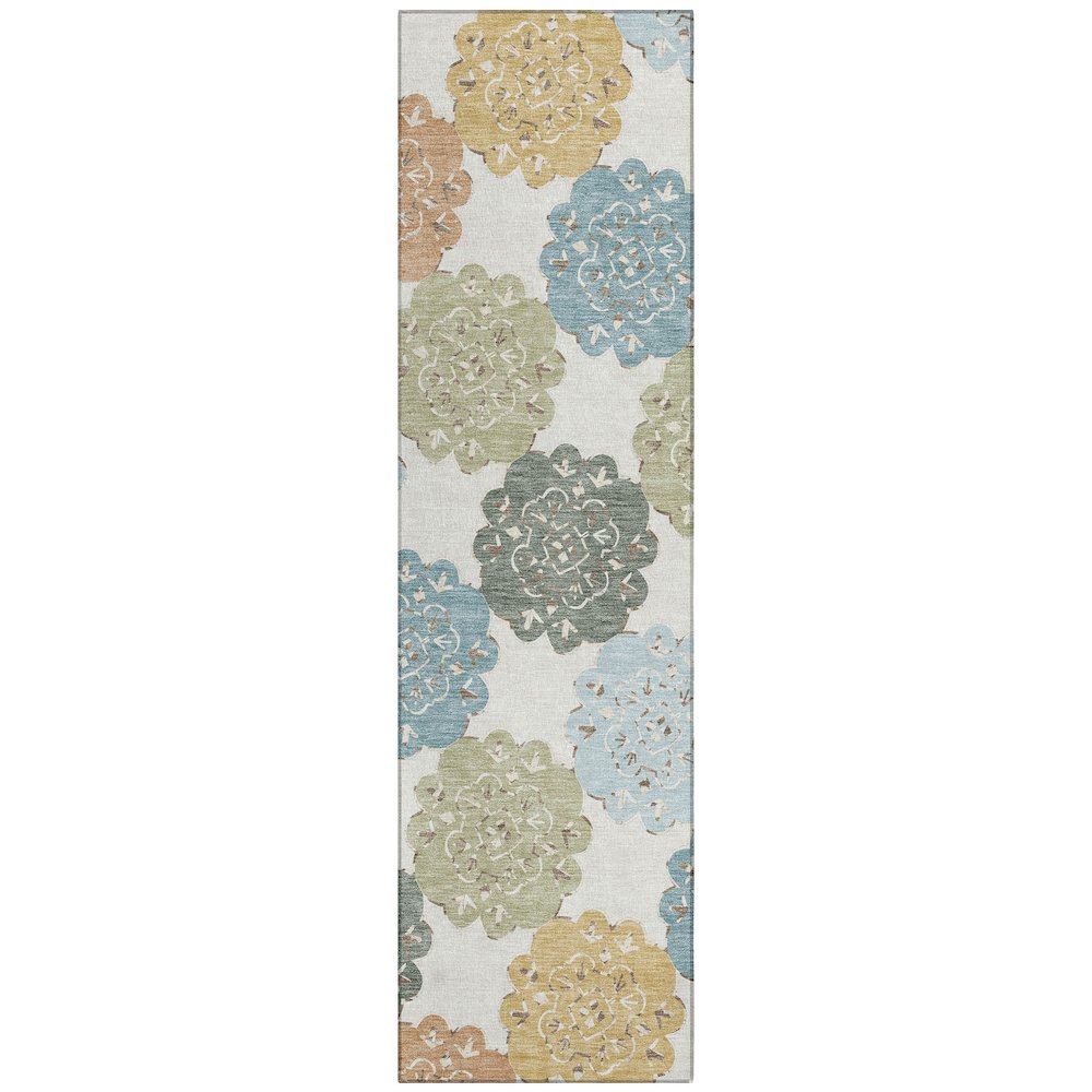 Machine Washable Indoor/Outdoor Chantille ACN2353 Multi 2'3" x 7'6" Runner Rug. Picture 1