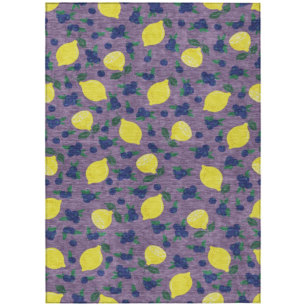 Machine Washable Indoor/Outdoor Chantille ACN2354 Purple 2'6" x 3'10" Rug. Picture 1