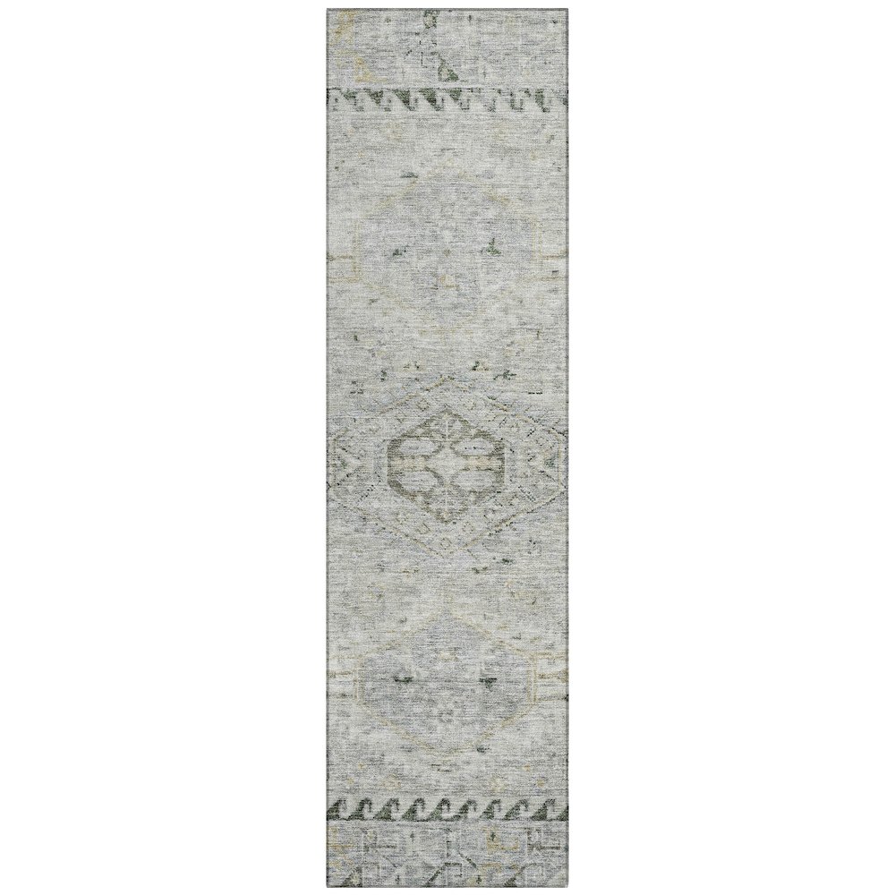 Machine Washable Indoor/Outdoor Chantille ACN2357 Brown 2'3" x 7'6" Runner Rug. Picture 1