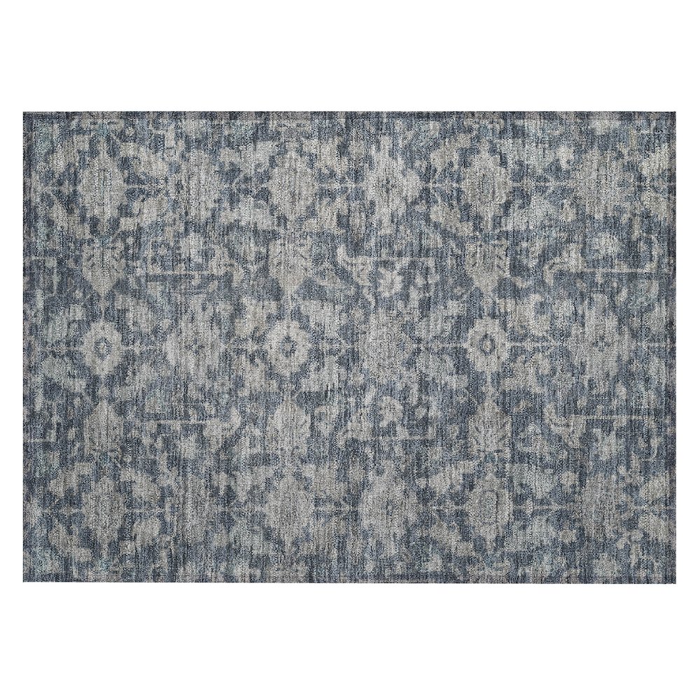 Machine Washable Indoor/Outdoor Chantille ACN2358 Blue 1'8" x 2'6" Rug. Picture 1