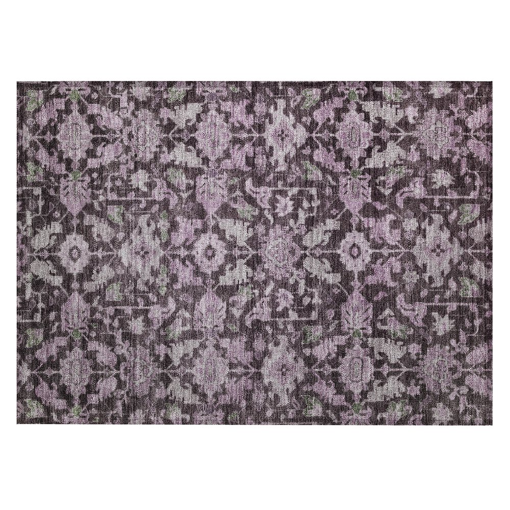 Machine Washable Indoor/Outdoor Chantille ACN2358 Purple 1'8" x 2'6" Rug. Picture 1