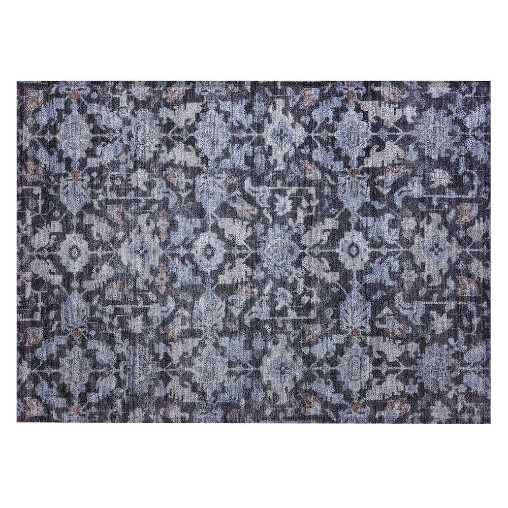 Machine Washable Indoor/Outdoor Chantille ACN2358 Blue 1'8" x 2'6" Rug. Picture 1