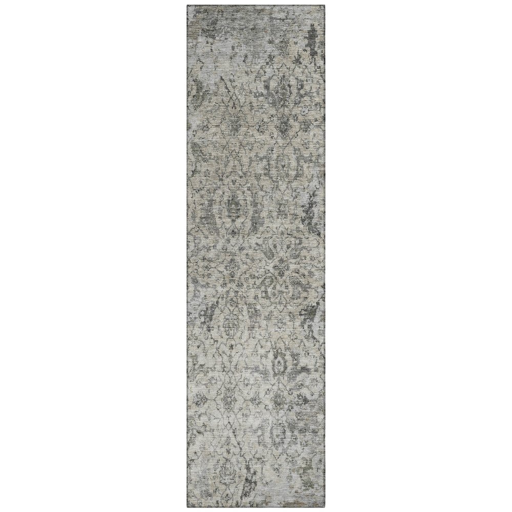 Machine Washable Indoor/Outdoor Chantille ACN2359 Brown 2'3" x 7'6" Runner Rug. Picture 1