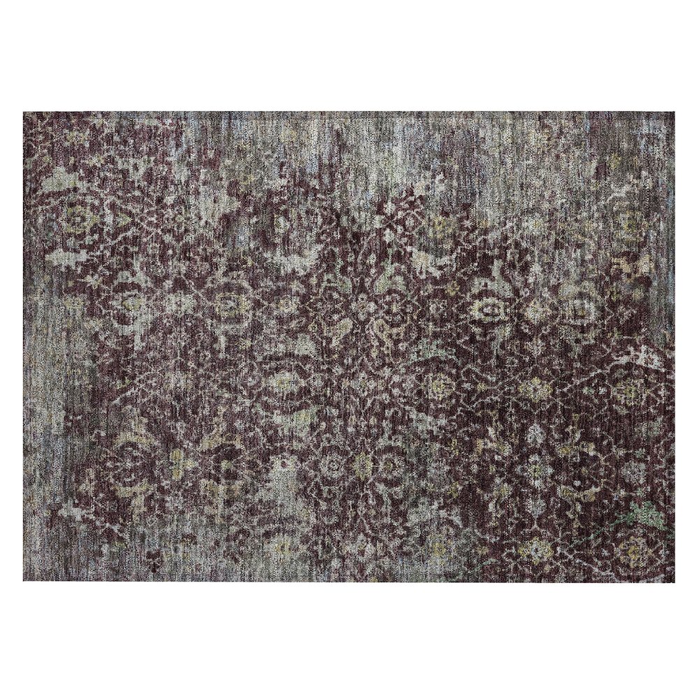 Machine Washable Indoor/Outdoor Chantille ACN2359 Red 1'8" x 2'6" Rug. Picture 1