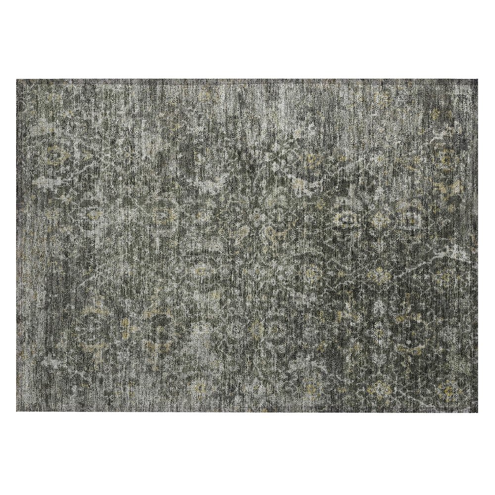 Machine Washable Indoor/Outdoor Chantille ACN2359 Gray 1'8" x 2'6" Rug. Picture 1