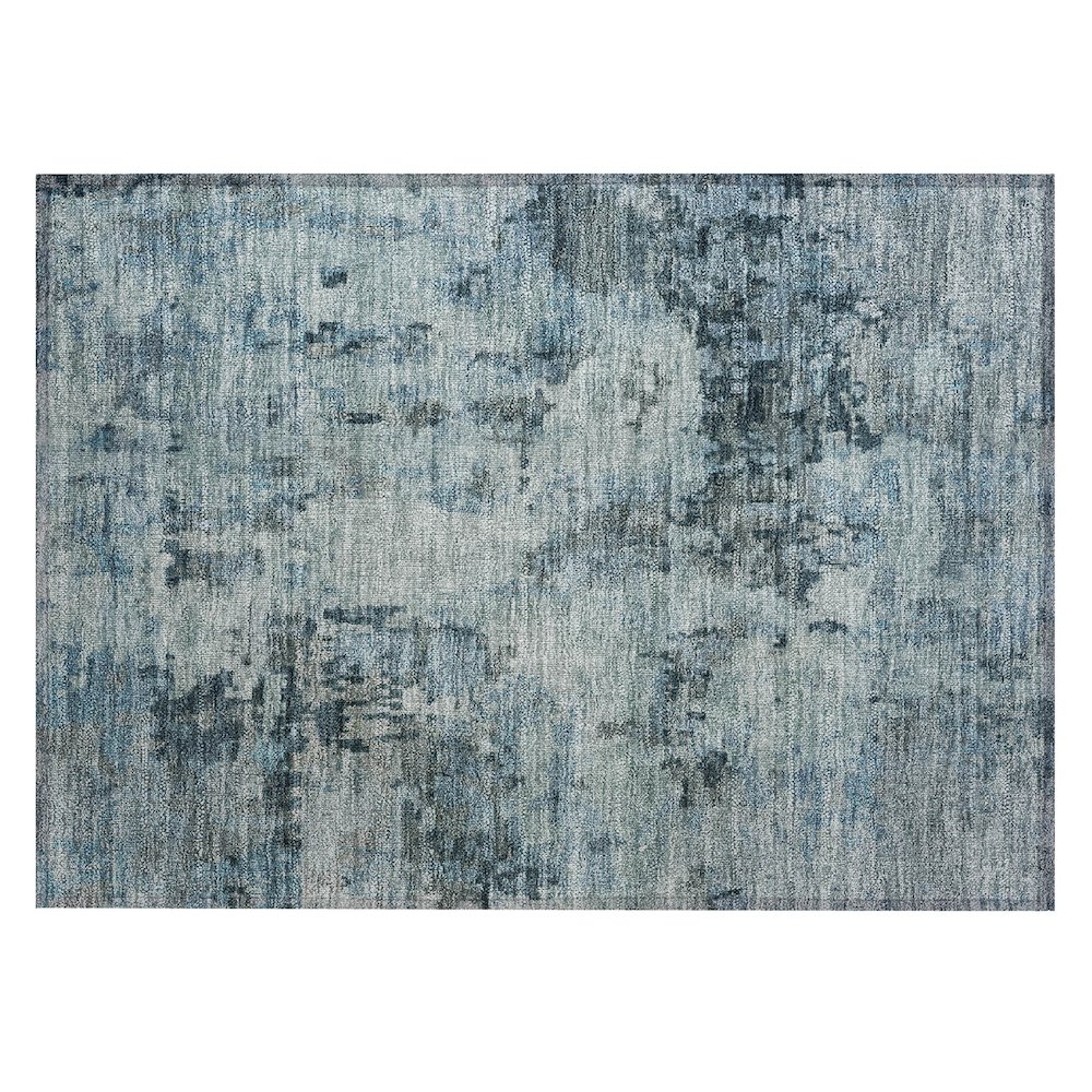 Machine Washable Indoor/Outdoor Chantille ACN2360 Blue 1'8" x 2'6" Rug. Picture 1