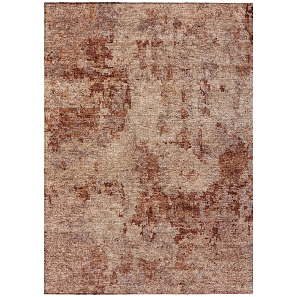 Machine Washable Indoor/Outdoor Chantille ACN2360 Orange 2'6" x 3'10" Rug. Picture 1