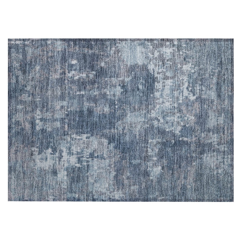 Machine Washable Indoor/Outdoor Chantille ACN2361 Blue 1'8" x 2'6" Rug. Picture 1