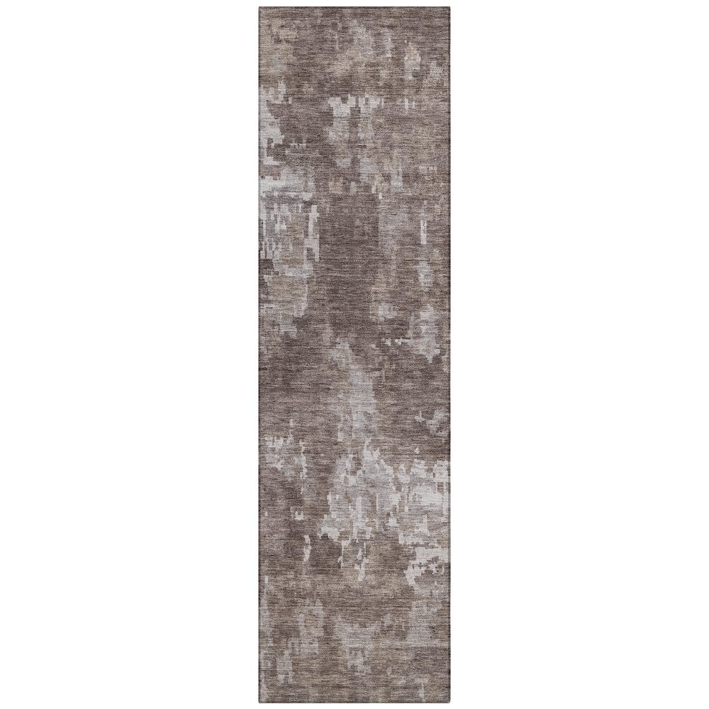 Machine Washable Indoor/Outdoor Chantille ACN2361 Brown 2'3" x 7'6" Runner Rug. Picture 1