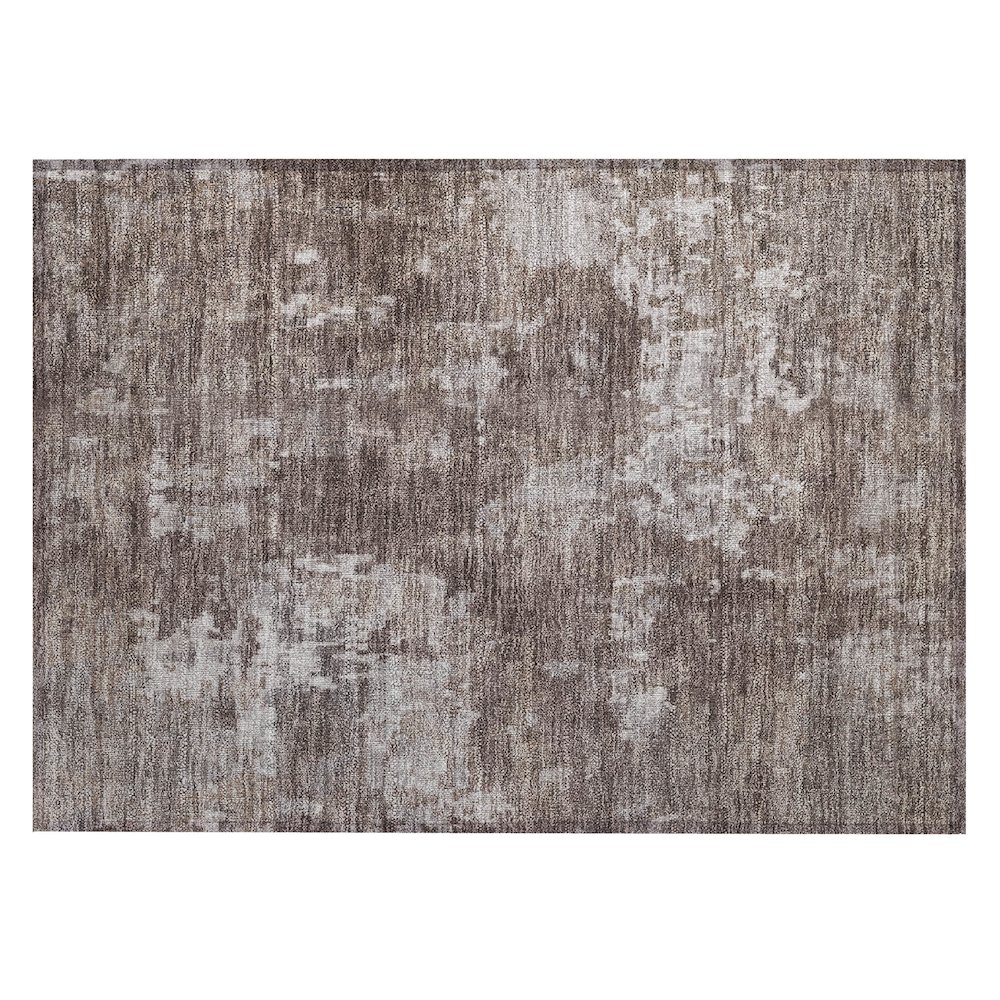 Machine Washable Indoor/Outdoor Chantille ACN2361 Brown 1'8" x 2'6" Rug. Picture 1