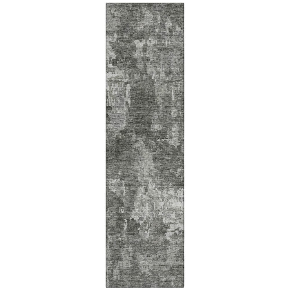 Machine Washable Indoor/Outdoor Chantille ACN2361 Gray 2'3" x 7'6" Runner Rug. Picture 1